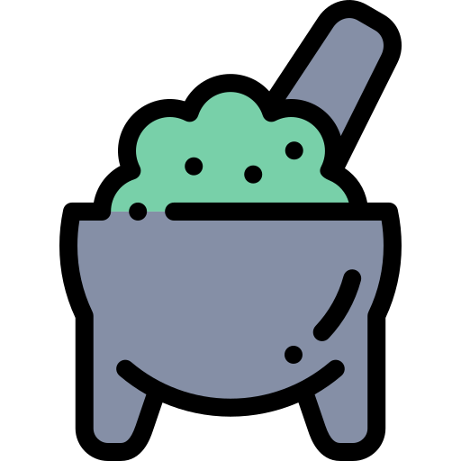 Molcajete Detailed Rounded Lineal color icon