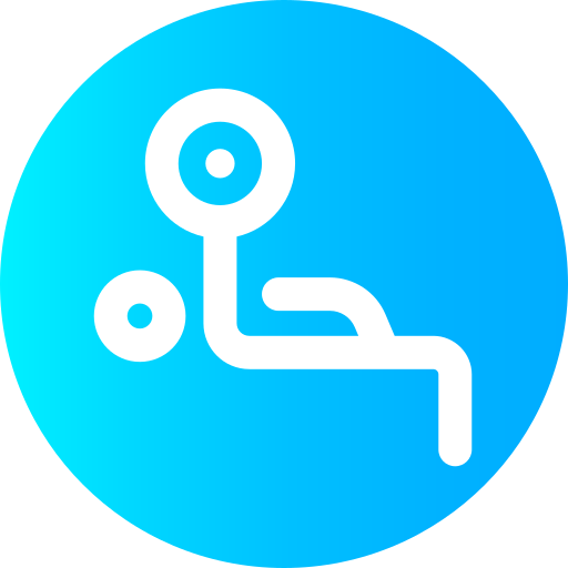 Bench press Super Basic Omission Circular icon