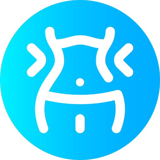 Weight loss Super Basic Omission Circular icon