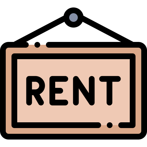 Rent Detailed Rounded Lineal color icon