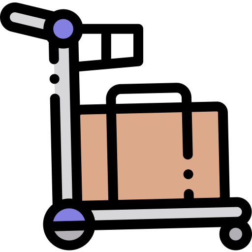 Trolley Detailed Rounded Lineal color icon
