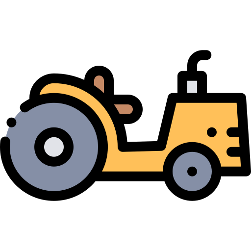 Tractor Detailed Rounded Lineal color icon
