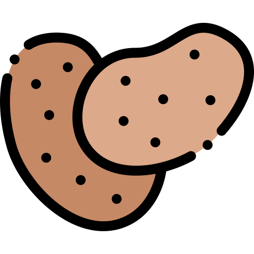 Potatoes Detailed Rounded Lineal color icon