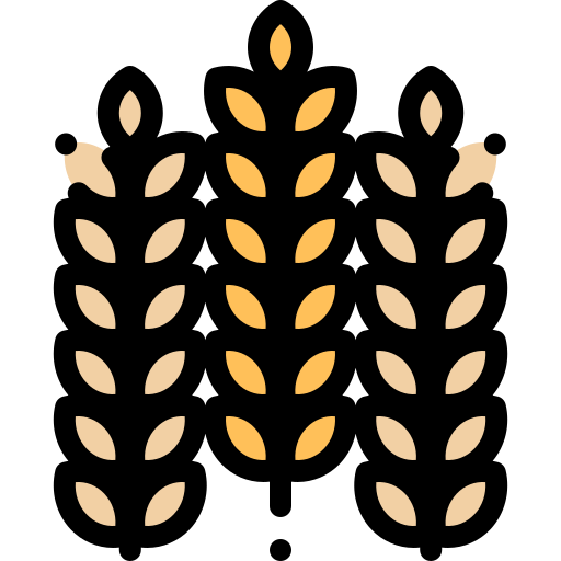 Wheat Detailed Rounded Lineal color icon
