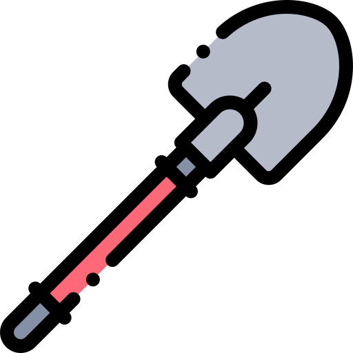 Shovel Detailed Rounded Lineal color icon