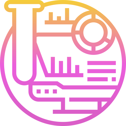 gegevensverzameling Meticulous Gradient icoon