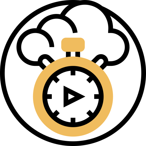Stopwatch Meticulous Yellow shadow icon