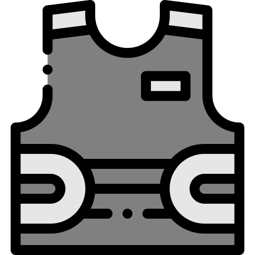 防弾 Detailed Rounded Lineal color icon