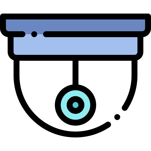 cctv Detailed Rounded Lineal color icon