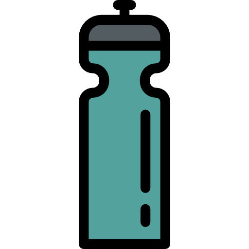 bottiglia d'acqua Detailed Rounded Lineal color icona