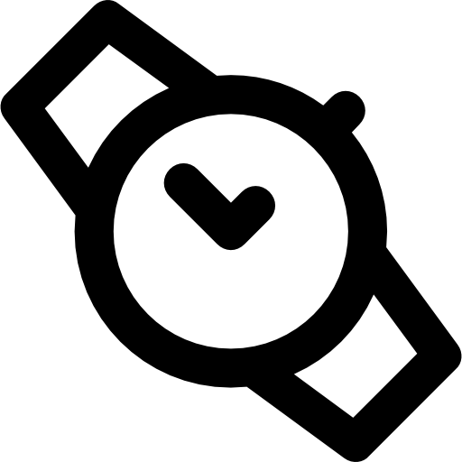 zegarek na rękę Vector Market Bold Rounded ikona