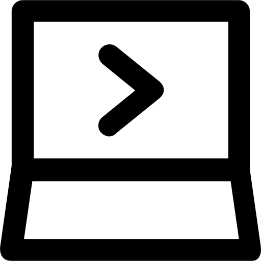 computer portatile Vector Market Bold Rounded icona