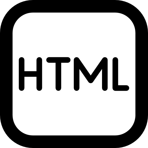 html Vector Market Bold Rounded icon