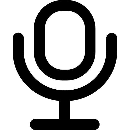 microphone Vector Market Bold Rounded Icône