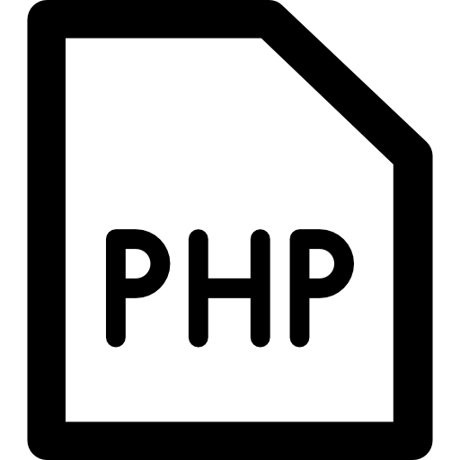 php Vector Market Bold Rounded Icône