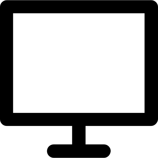 monitor Vector Market Bold Rounded ikona