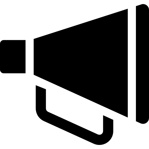 Megaphone Curved Fill icon