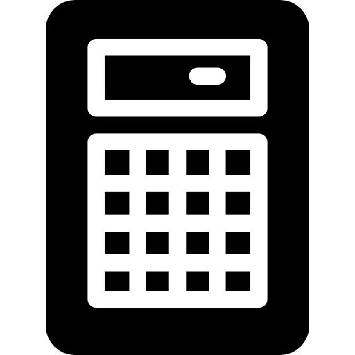 calculadora Curved Fill Ícone