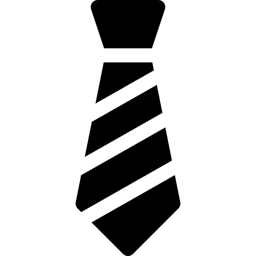 gravata Curved Fill Ícone