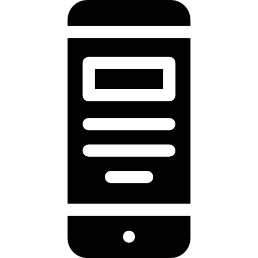 smartfon Curved Fill ikona