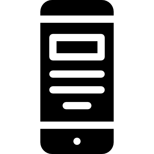 スマートフォン Curved Fill icon