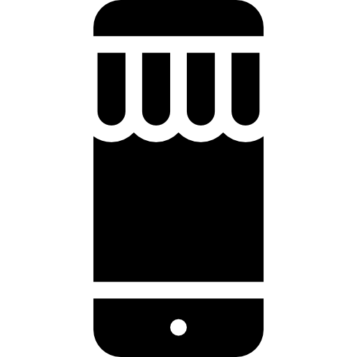 スマートフォン Curved Fill icon