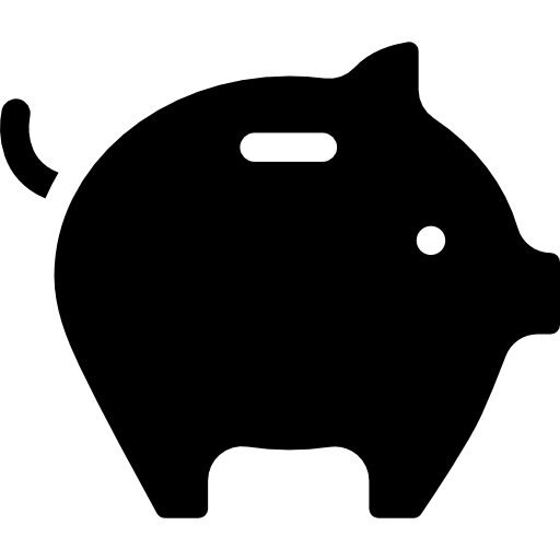 Piggy bank Curved Fill icon