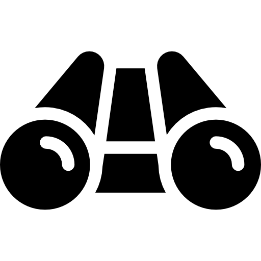 binocolo Curved Fill icona