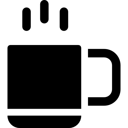 filiżanka kawy Curved Fill ikona