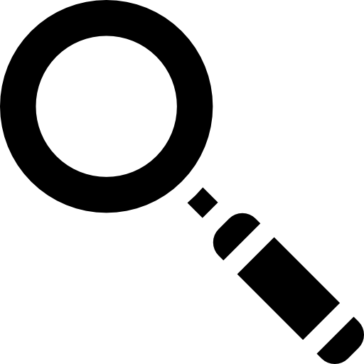 Magnifying glass Curved Fill icon