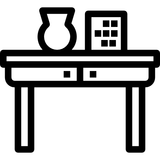 テーブル Detailed Straight Lineal icon
