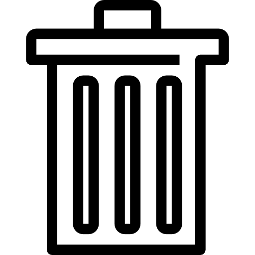 Garbage Detailed Straight Lineal icon