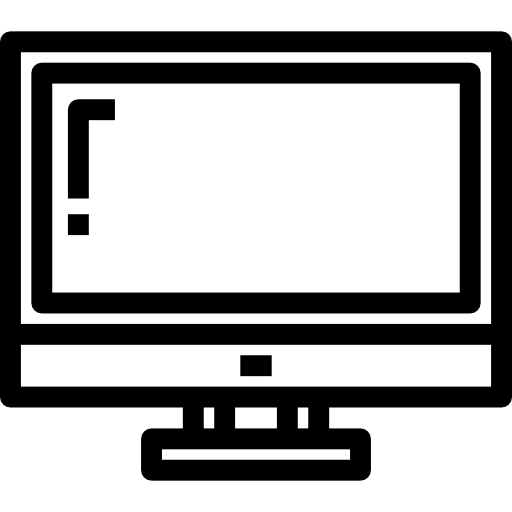 computadora Detailed Straight Lineal icono