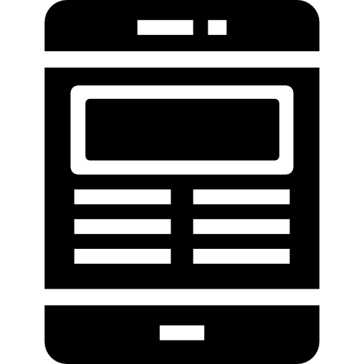 Tablet Basic Straight Filled icon