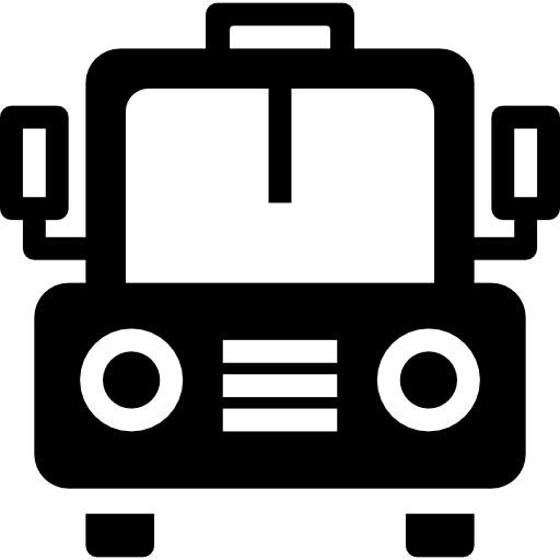 autobus szkolny Basic Straight Filled ikona
