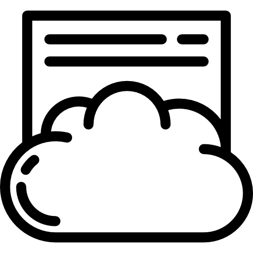 Cloud computing Detailed Rounded Lineal icon