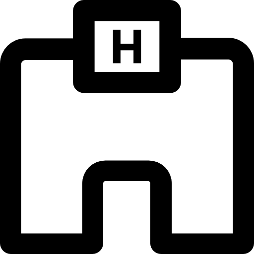krankenhaus Vector Market Bold Rounded icon