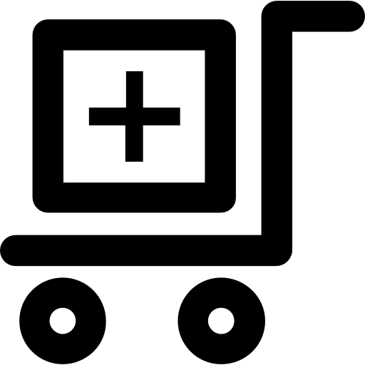 Trolley Vector Market Bold Rounded icon