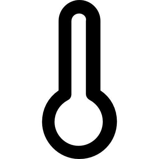 termómetro Vector Market Bold Rounded icono
