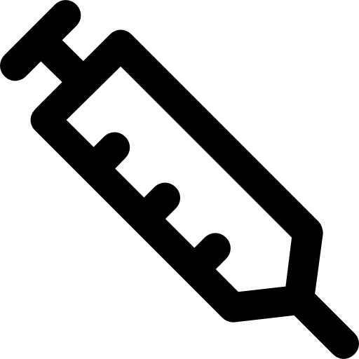 Syringe Vector Market Bold Rounded icon