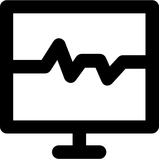 cardiograma Vector Market Bold Rounded icono