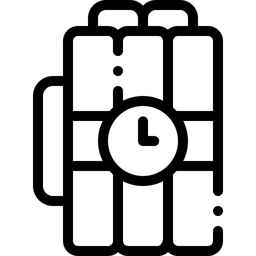 bombe Detailed Rounded Lineal Icône