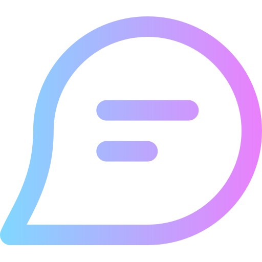 Chat Super Basic Rounded Gradient icon