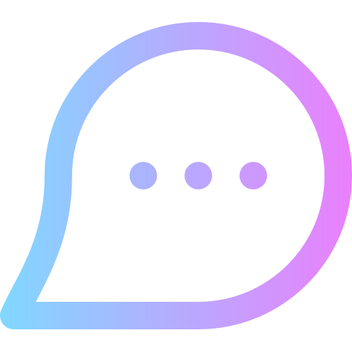 chatten Super Basic Rounded Gradient icoon