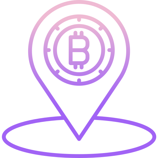 Bitcoin Icongeek26 Outline Gradient icon