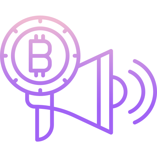 Bitcoin Icongeek26 Outline Gradient icon