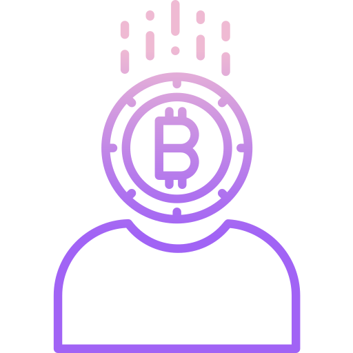 Bitcoin Icongeek26 Outline Gradient icon