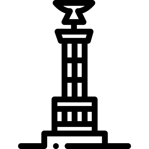 overwinningskolom Detailed Rounded Lineal icoon