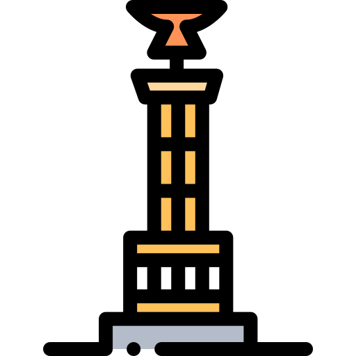 columna de la victoria Detailed Rounded Lineal color icono