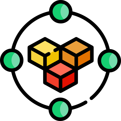 blockchain Special Lineal color icona